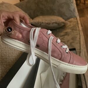 Pink Gucci shoes